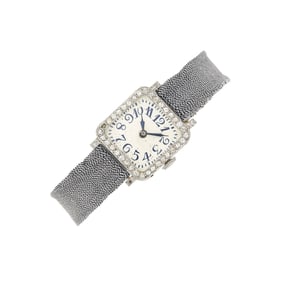 Platinum, Gold and Diamond Wristwatch, France