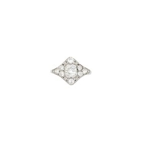 Platinum and Diamond Ring