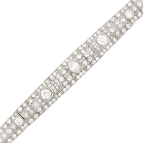 Platinum and Diamond Bracelet