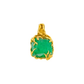 Arthur King Gold and Emerald Pendant