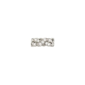 Platinum and Diamond Band Ring