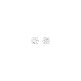 Pair of White Gold and Diamond Stud Earrings