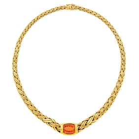Tiffany & Co. Gold and Topaz Necklace