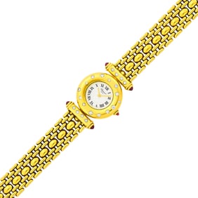 Chopard Gold, Ruby and Diamond Wristwatch, France