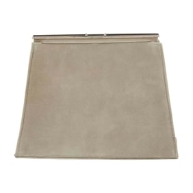 Gray Suede, White Gold, Platinum, Black Enamel and Diamond Clutch, France