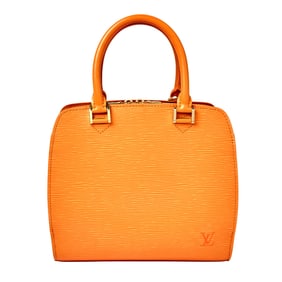 Louis Vuitton Orange Epi Leather 'Sablons' Bag