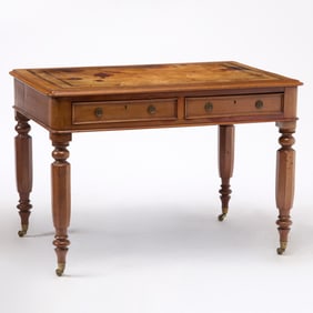 William IV Leather Top Mahogany Writing Table
