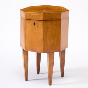 Biedermeier Octagonal Birch Wine Cooler