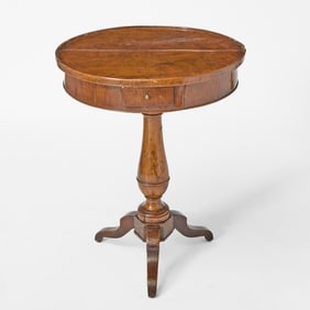 Continental Walnut Tripod Table