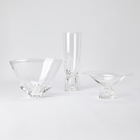 Three Steuben Glass Vases