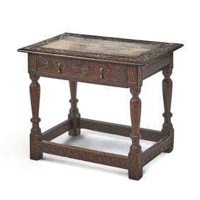 Charles II Style Oak Side Table