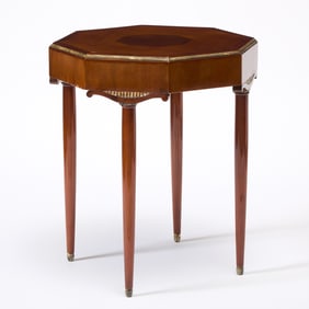 Art Deco Inlaid Mahogany Side Table
