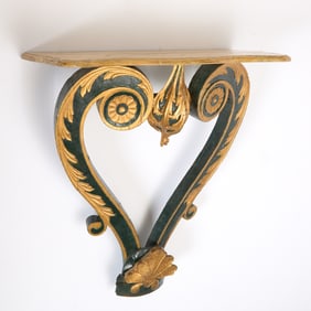 Italian Rococo Style Painted and Giltwood Console
