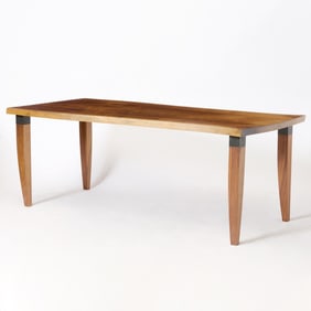 Chris Lehrecke Walnut and Bronze Dining Table