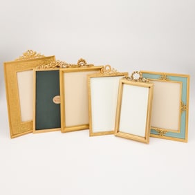 Group of Six Gilt-Metal Frames