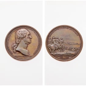 c. 1789. Washington Before Boston Medal. Baker 47B, Betts-542, Musante GW-09-P1. Original. Plain
