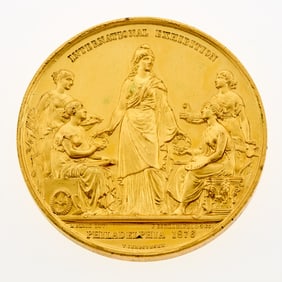 c. 1876 Danish Medal. MDCCLXXVI obverse. Baker 426. Musante GW-932. Prooflike Uncirculated.