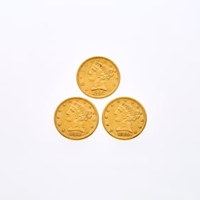 United States - Group of Liberty Head Half Eagles