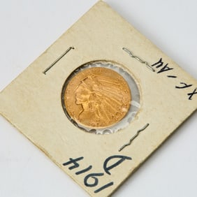 United States 1914-D Indian Head Half Eagle