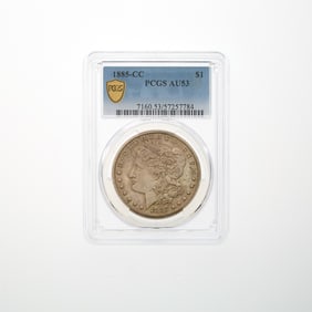 United States 1885-CC Morgan Dollar - PCGS AU-53