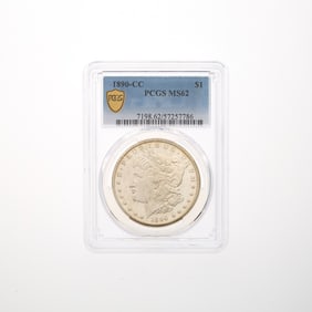 United States 1890-CC Morgan Dollar - PCGS MS-62