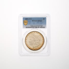 United States 1891-CC Morgan Dollar - PCGS MS-63
