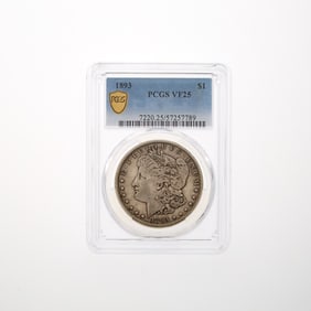 United States 1893 Morgan Dollar - PCGS VF-25