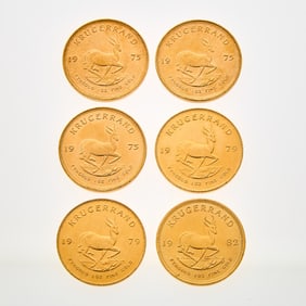 South Africa - Group of One-Ounce Krugerrands
