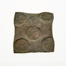 Sweden 1738 Half Daler Plate Money.