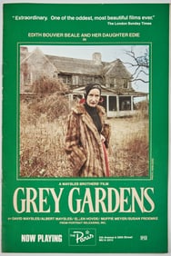 The rare original Paris Theatre program from the first screenings of Grey Gardens