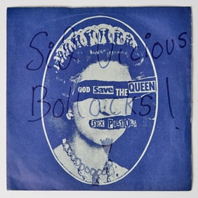 God Save the Queen inscribed by Sid Vicious!