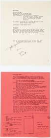 Yoko Ono signed poem and artwork/paperwork