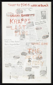 A poster for the original American production of Krapp's Last Tape