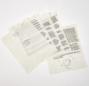 Samuel Beckett inscribes the typescript of Eh Joe upon completion in June 1965