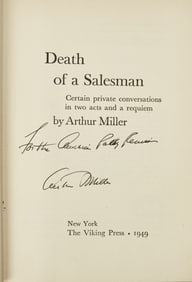 A signed first printing of Death of a Salesman