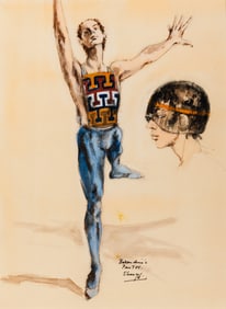 An Irene Sharaff Costume Design for a Dancer
