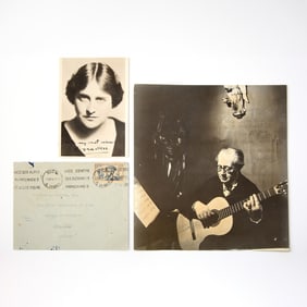 Signed photo by Andres Segovia