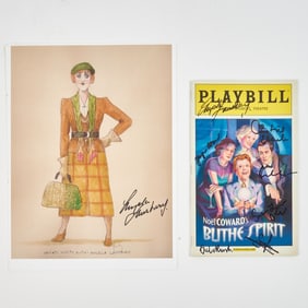 A playbill for Blithe Spirit signed by Angela Lansbury