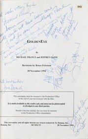 A signed script for James Bond's GoldenEye
