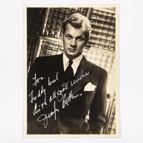 A vintage signed photograph of Joseph Cotten