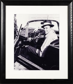 Frank Sinatra at the wheel of his Thunderbird