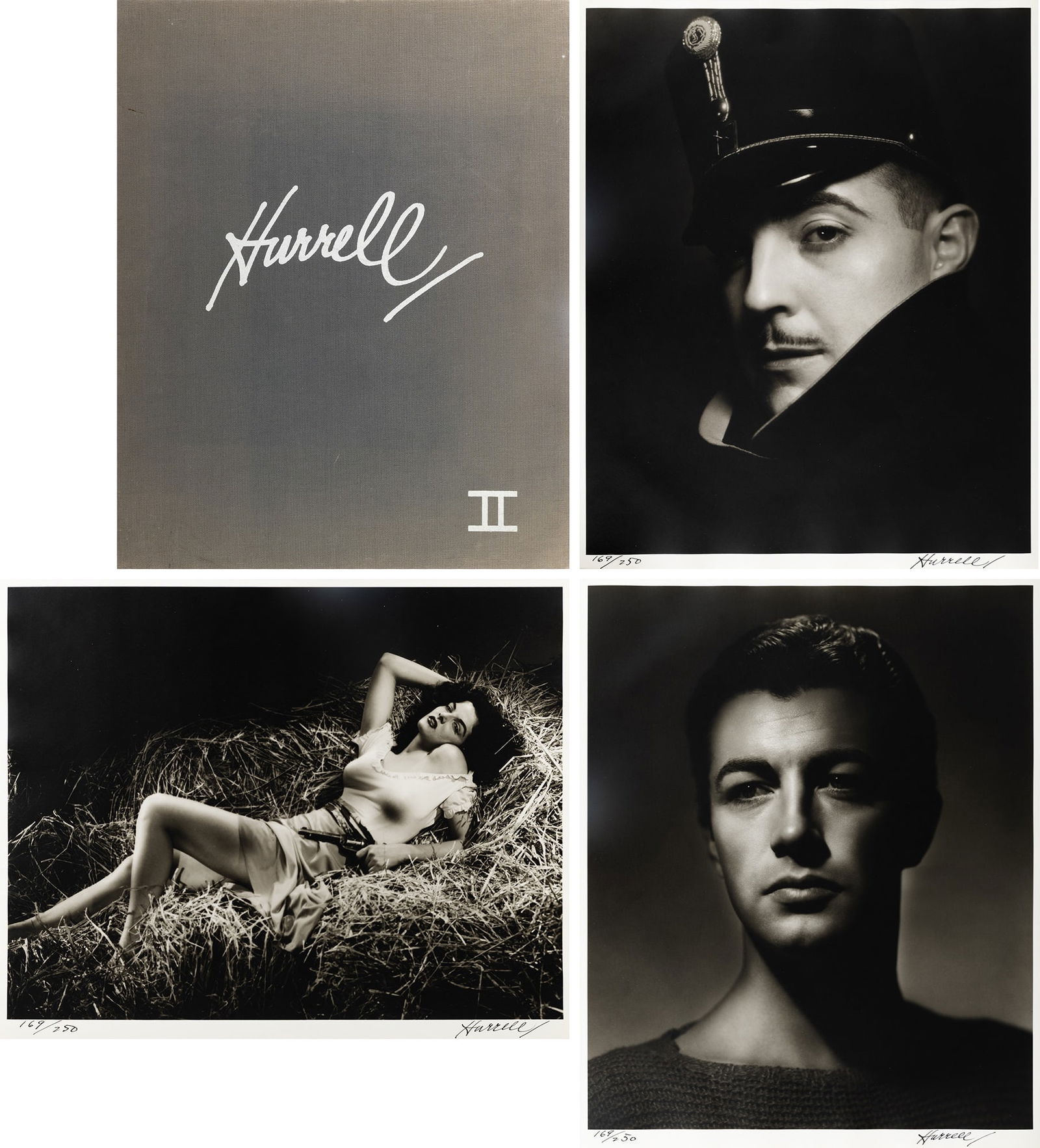 George Hurrell's Portfolio II: GEORGE HURRELL Portfolio II. Set of gelatin silver prints, printed 1979, each 20 x 16 inches. This is number 169 of 250 sets, each signed and