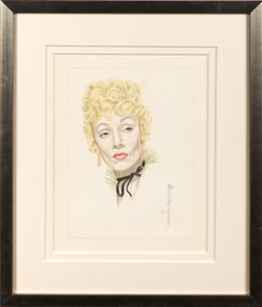 An original portrait of Marlene Dietrich