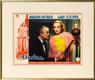 Marlene Dietrich and Gary Cooper in Desire