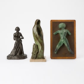 Two bronzes by Douglas Fairbanks Jr.