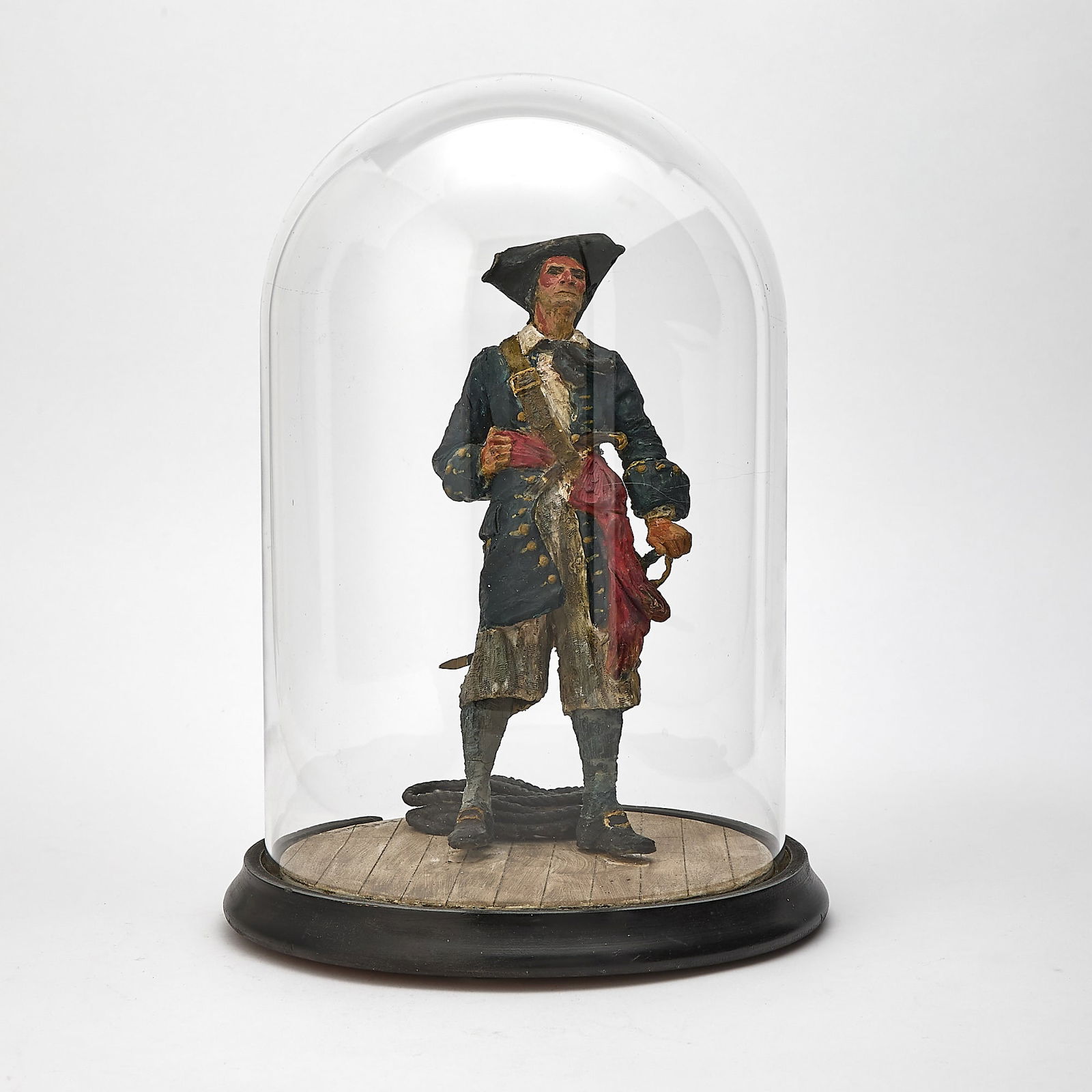 Polychrome Wax Screen or Theatrical Figure of a Pirate (1 of 8)
