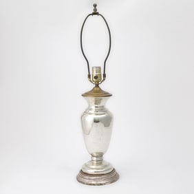 French Mercury Glass Table Lamp