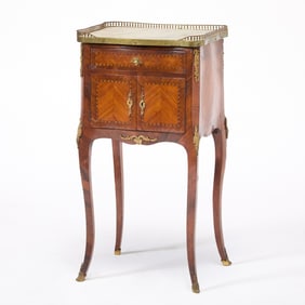 Louis XV Style Gilt-Brass Mounted Tulipwood Table à Écrire