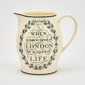 Wedgwood Cream Ware Pitcher Known as "The London Jug"
