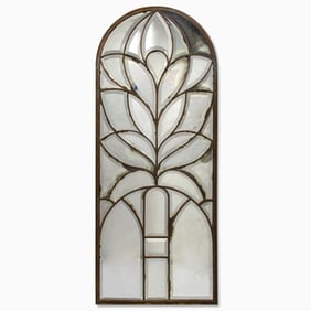 Art Deco Metal Window Converted into a Mirror